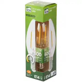 Action Ampoule bougie led à filament lsc offre