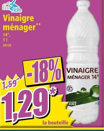 Norma Vinaigre ménager offre