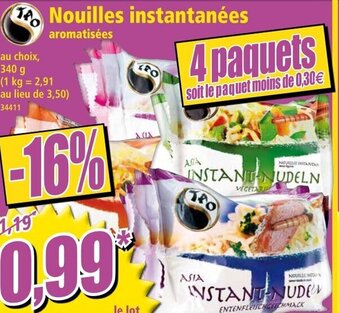 Norma Nouilles instantanées offre