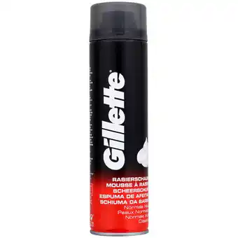 Action Mousse à raser gillette peau normale offre
