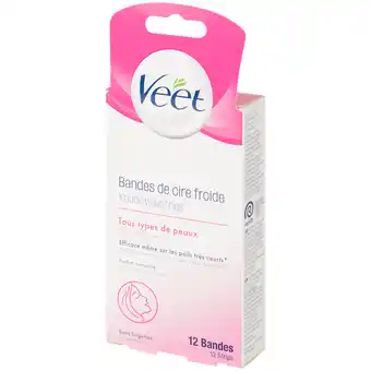 Bandes de cire froide pour le visage veet