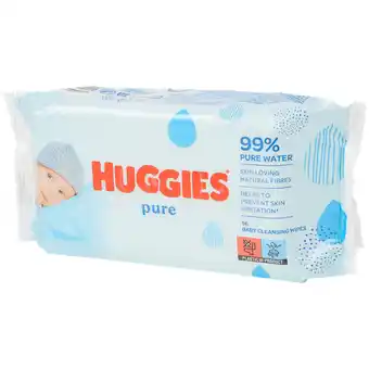 Action Lingettes pour bébé huggies pure offre