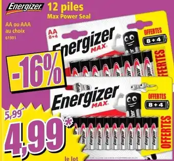 Norma 12 piles offre