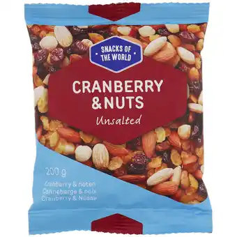 Snacks of the world canneberge & noix