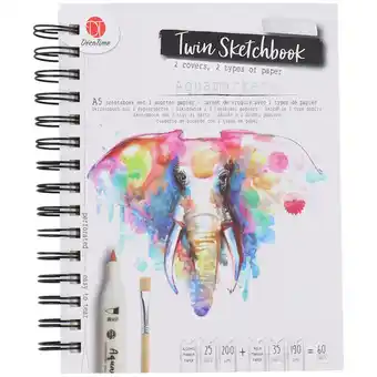 Action Carnet de croquis twin décotime offre