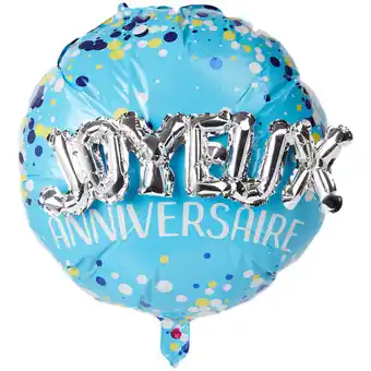 Action Ballon en aluminium cool2party joyeux anniversaire offre