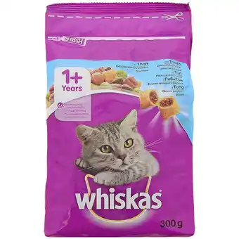 Alimentation sèche pour chats whiskas
