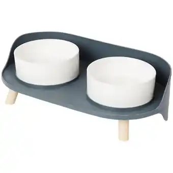 Action Double gamelle pour animaux sur pieds offre