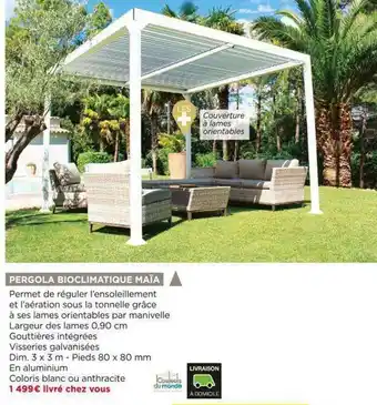 Bricomarché Pergola Bioclimatique Maïa offre