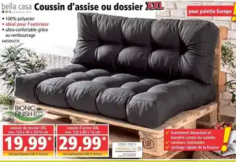 Norma Coussin d'assise ou dossier offre
