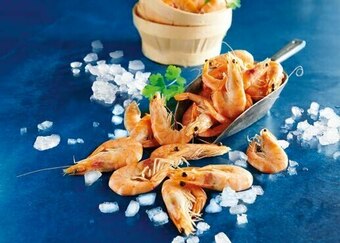 Auchan CREVETTES ENTIÈRES CUITES RÉFRIGÉRÉES offre