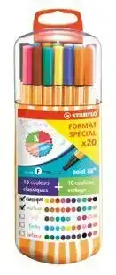 Auchan 20 STYLOS POINTE 88 offre