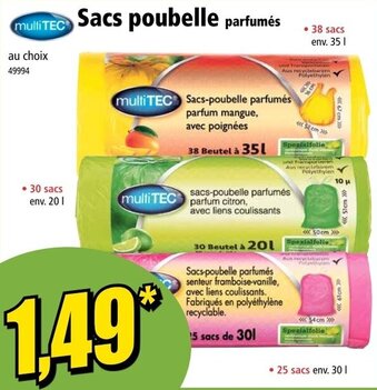 Norma Sacs poubelle offre