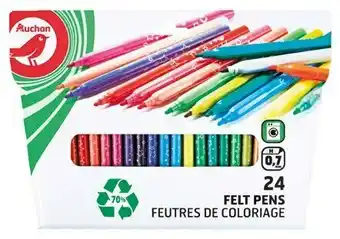 Auchan FEUTRES DE COLORIAGE RECYCLÉS offre
