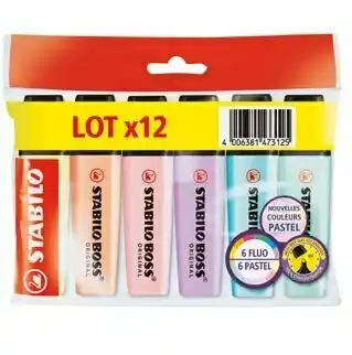Auchan 12 SURLIGNEURS BOSS offre