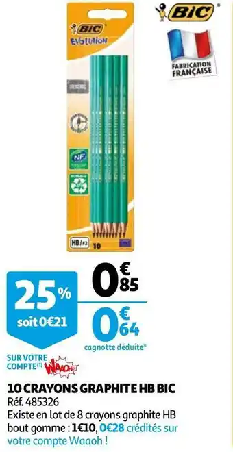 10 CRAYONS GRAPHITE HB