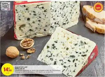 Intermarché Contact Roquefort Aop Papillon offre