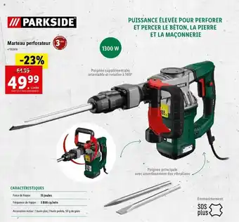Lidl Marteau Perforateur Parkside offre