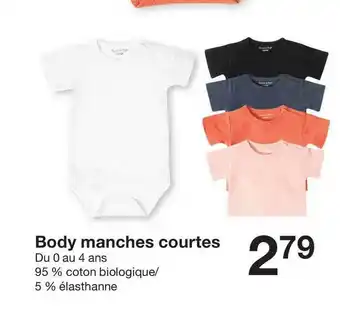 Zeeman Body Manches Courtes offre
