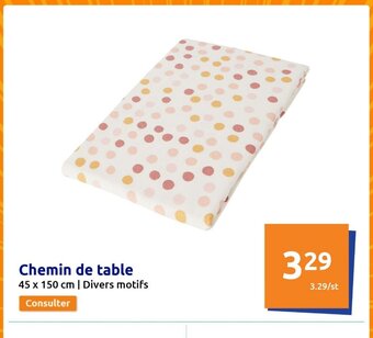 Action Chemin de table offre