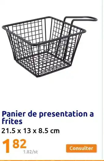 Action Panier de presentation a frites offre