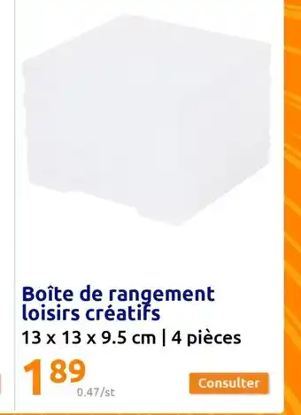 Boite de rangement loisirs creatifs