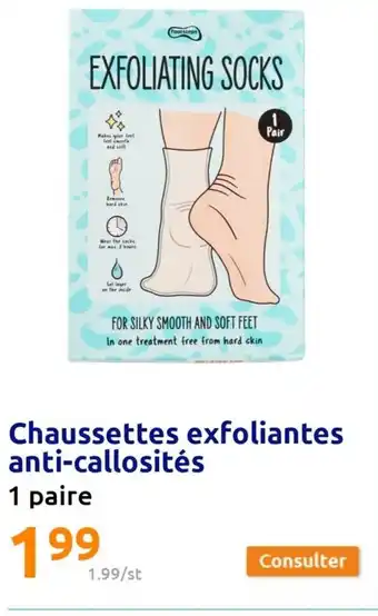 Chaussettes exfoliantes anti-callosites
