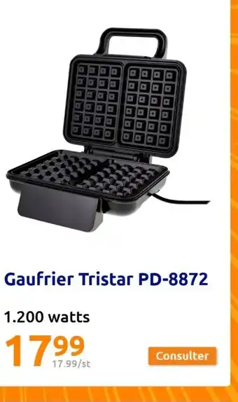 Action Gaufrier tristar PD-8872 offre