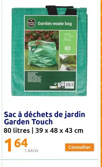 Action Sac a dechets de jardin garden touch offre