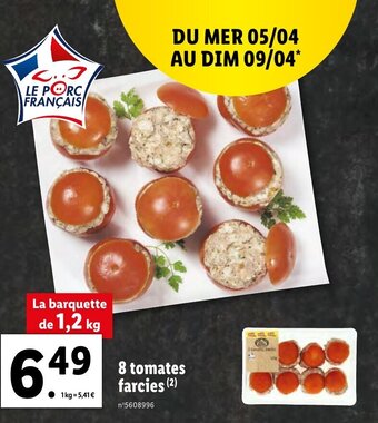 Lidl 8 tomates farcies offre