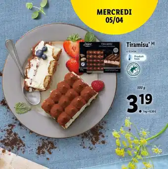 Lidl Tiramisu offre