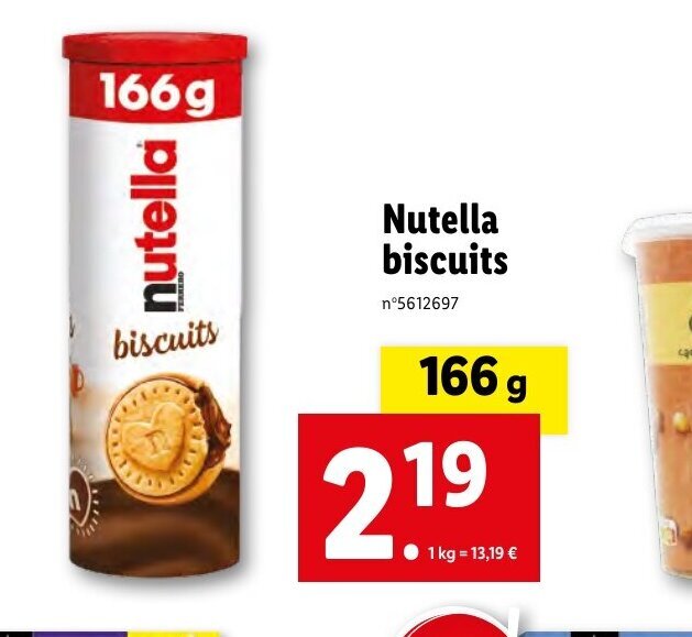 Promo Nutella biscuits chez Lidl