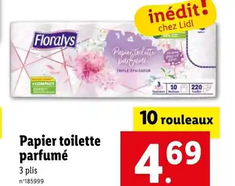 Lidl Papier toilette parfume offre