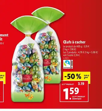 Lidl Œufs à cacher offre