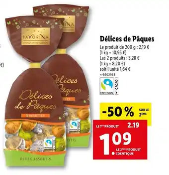 Lidl Delices de paques offre