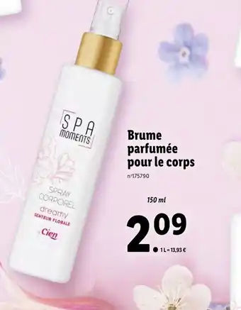 Lidl Brume parfumee pour les corps offre