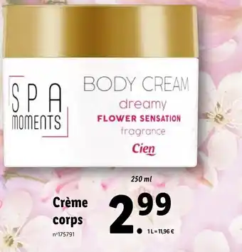 Lidl Creme corps offre