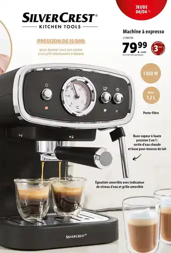Lidl Silver crest Machine a expresso offre