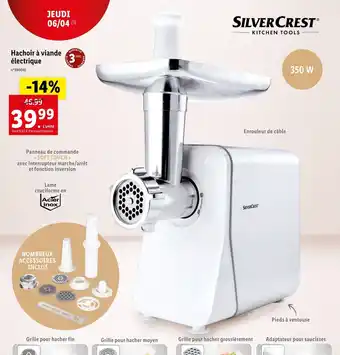 Lidl Hachoir à viande electrique offre