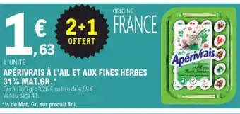 E.Leclerc Apérivrais à l'ail et aux fines herbes offre