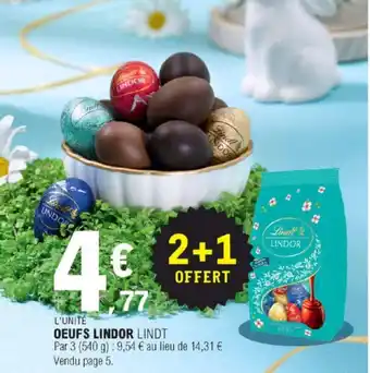 E.Leclerc Oeufs Lindor offre