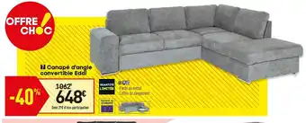 Conforama Canapé d'angle convertible eddi offre