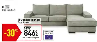 Conforama Canapé d'angle fixe azzuro offre