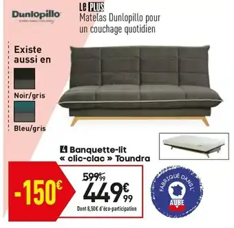 Conforama Banquette-lit clic-clac toundra offre