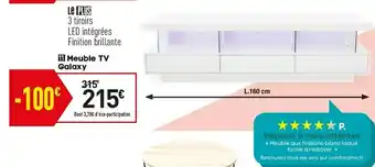 Conforama Meuble TV galaxy offre
