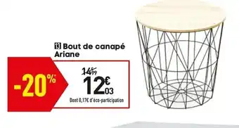 Conforama Bout de canapé ariane offre