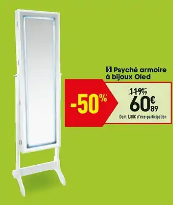 Conforama Psyché armoire à bijoux oled offre