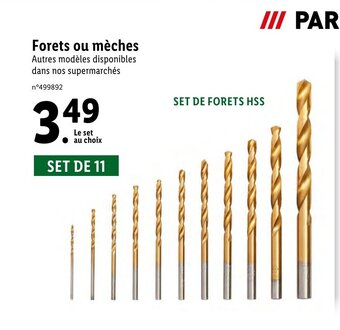 Lidl Forets ou meches offre