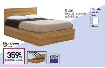 Conforama Lit kronos 140 cm offre