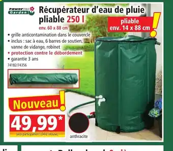 Norma Récupérateur D'Eau De Pluie Pliable 250 L offre